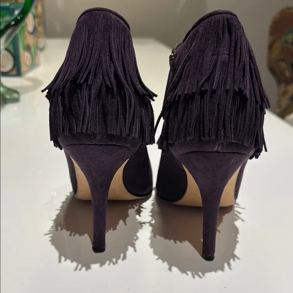 Manolo Blahnik open toe stiletto with fringe Size 6 EUC - Picture 4 of 8